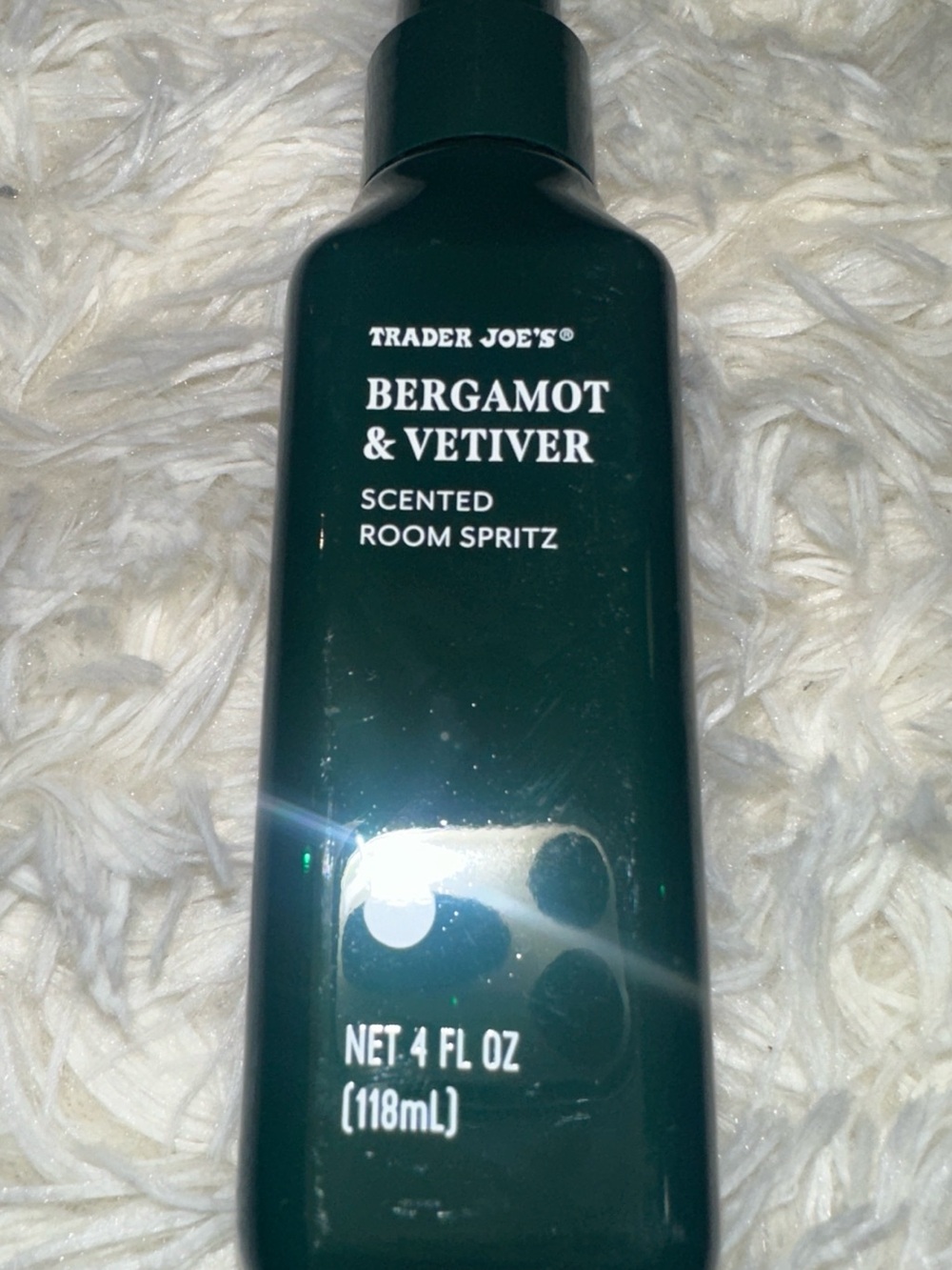 Trader Joe's Bergamot & Vetiver Room Spray Odor Eliminator 4 fl oz Mist Bottle